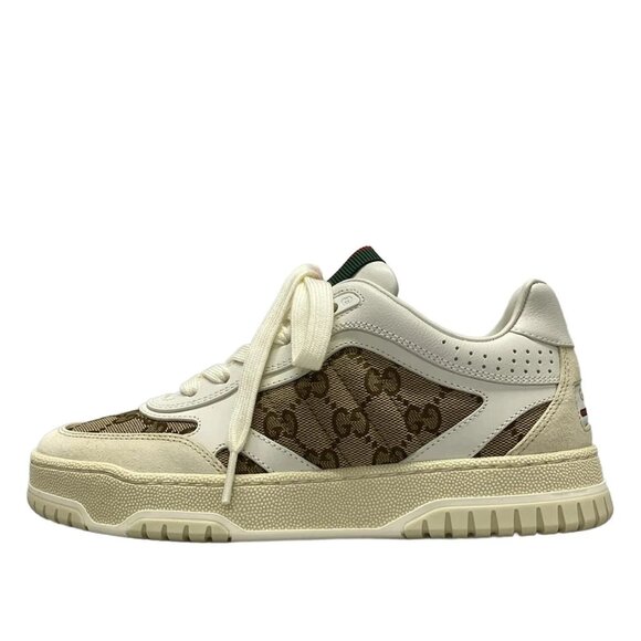 GUCCI Gucci Reweb White Beige Multi Leather Jacquard - Sneakers 667-082325 - Picture 1 of 11